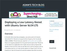 Tablet Screenshot of adamstechblog.com